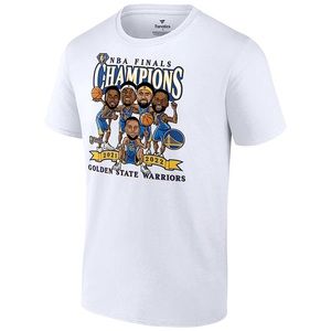 Golden State Warriors Fanatics 2022 NBA Finals Champions Caricature T-Shirt XL